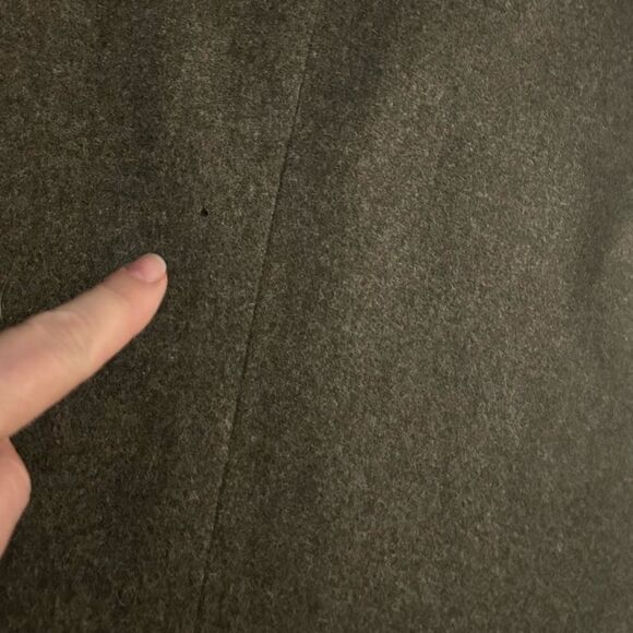 Peruvian Connection Olive Green Wool Blazer Size 10 - Picture 10 of 12